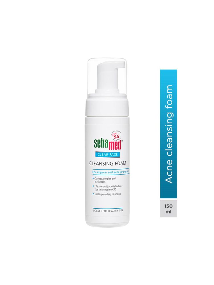 Sebamed Clear Face Foam, PH 5.5, Acne, Pimples & Blackheads, Montaline C40, Gentle Deep Cleanser-picture-13
