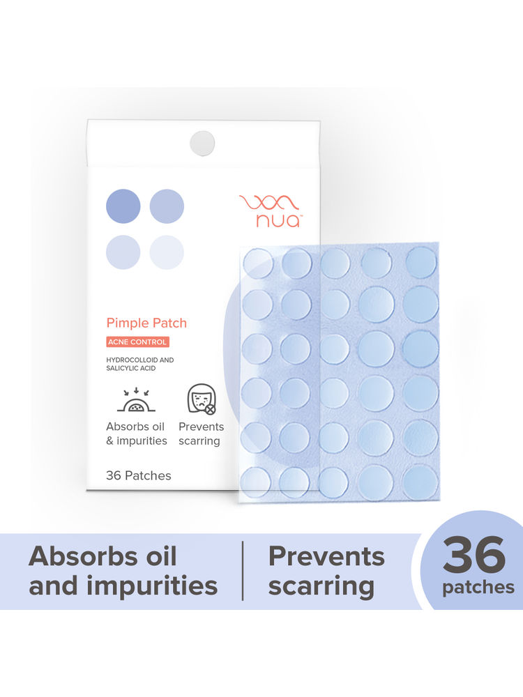 Nua Pimple Patch Acne Control, Hydrocolloid And Salicylic Acid 36 Patches
