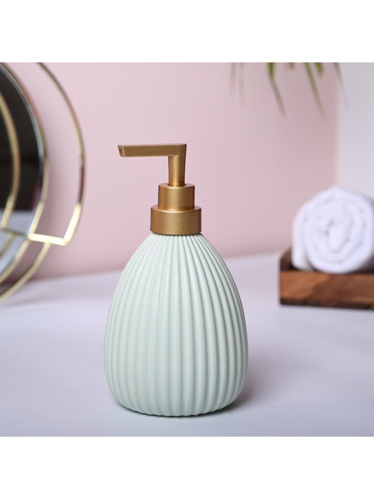 Voncasa Ceramic Mint Green Color Soap Dispenser-picture-11
