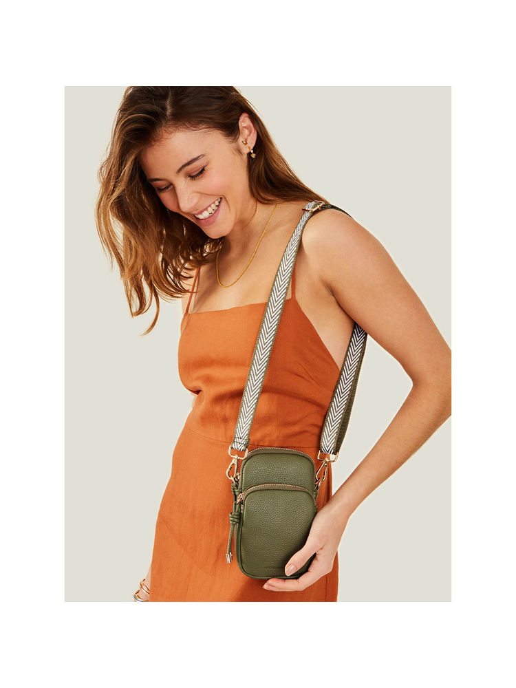 Accessorize London Women Webbing Strap Phone Bag-image-18