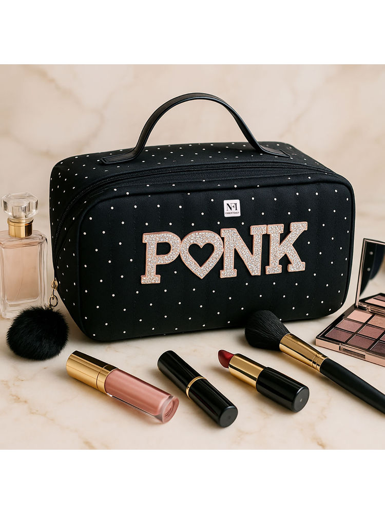 NFI Essentials Makeup Cosmetic Pouch with Detachable Handle-image-20