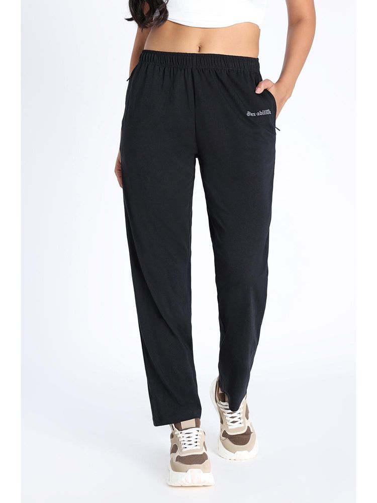 Zivame Knit Cotton Pyjama - Black Beauty-picture-24