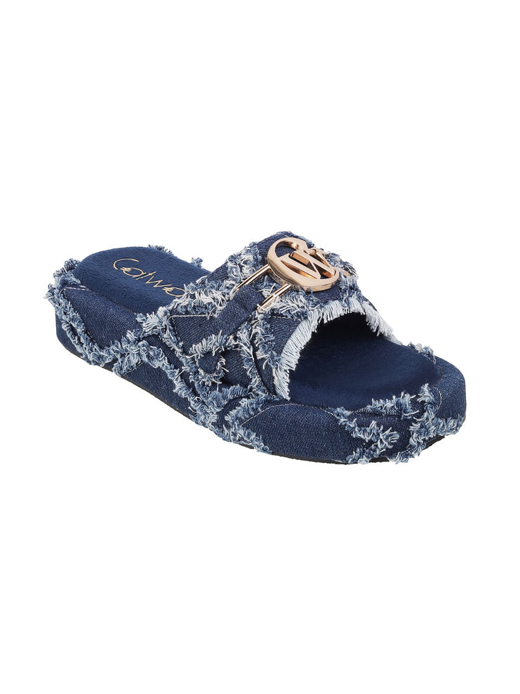 Catwalk Women Round Toe Blue Sandals-picture-23