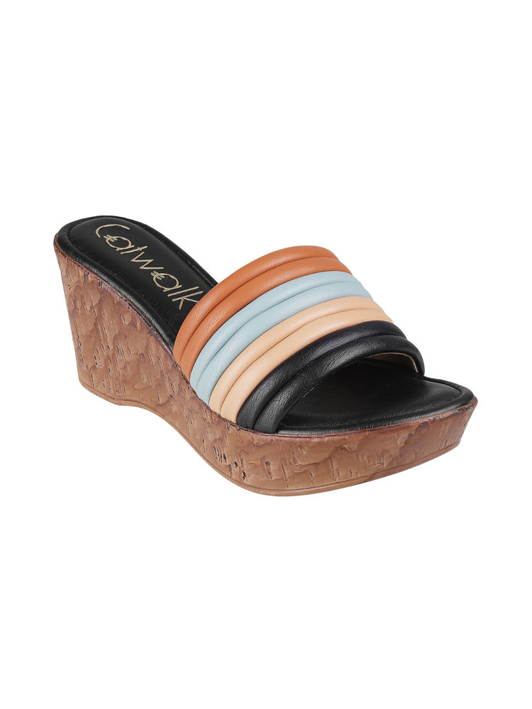 Catwalk Women Round Toe Multi-Color Wedges-image-27