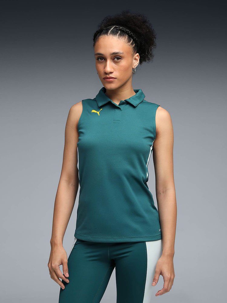 Puma Womens Green Sleeveless Polo T-shirt-picture-15