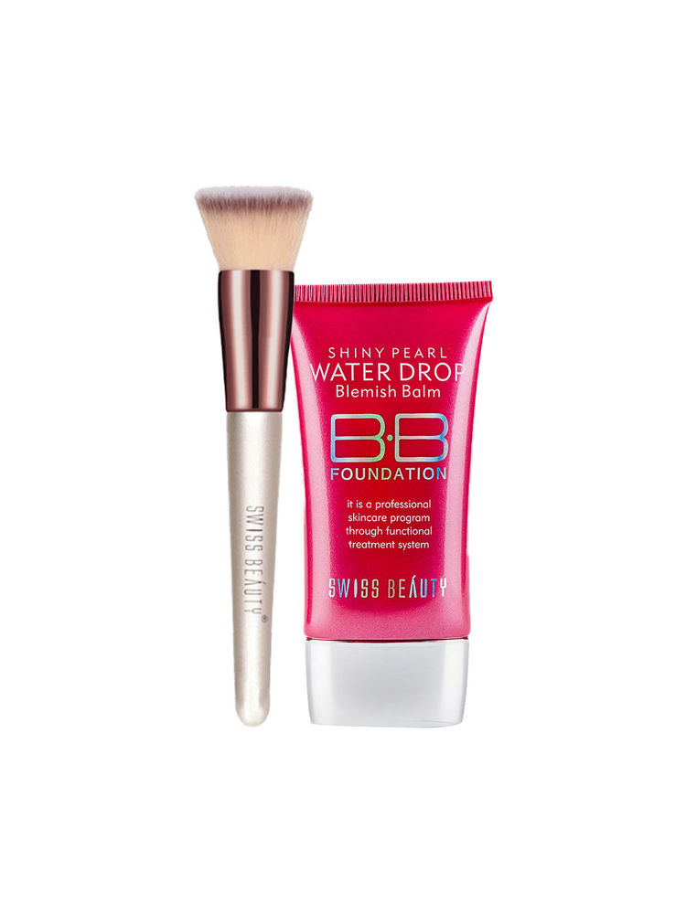 Swiss Beauty Bb Foundation And Foundation Brush - Combo