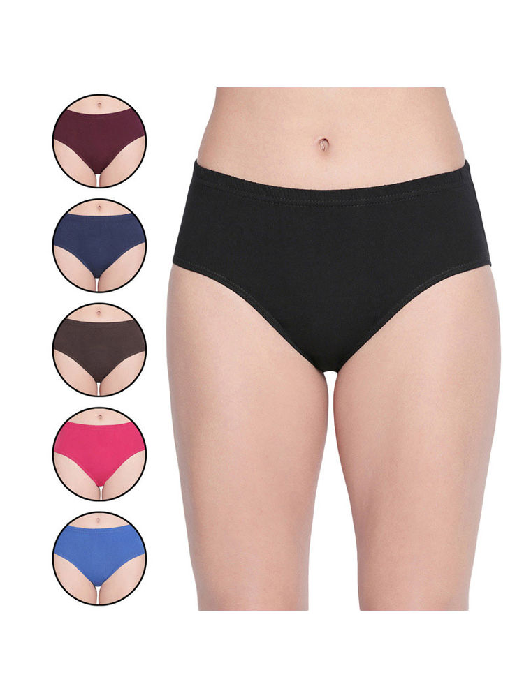 BODYCARE Pack of 6 100% Cotton Classic Panties - Multi-Color