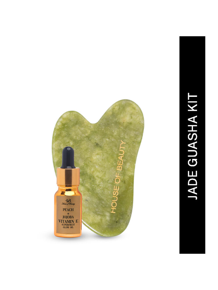 House Of Beauty Jade Guasha Kit (3 Pcs)