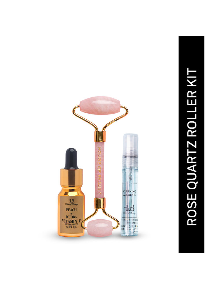 House Of Beauty Rose Quartz Roller Kit (3 Pcs)-picture-41