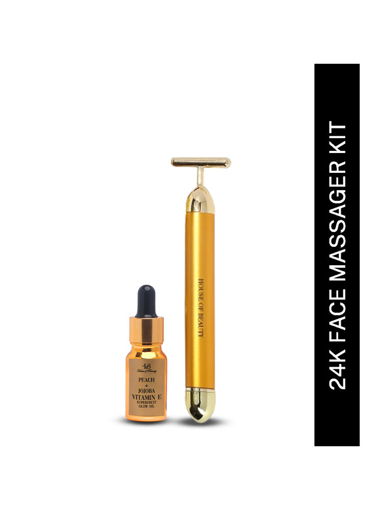 House Of Beauty 24K Face Massager Kit (3 Pcs)