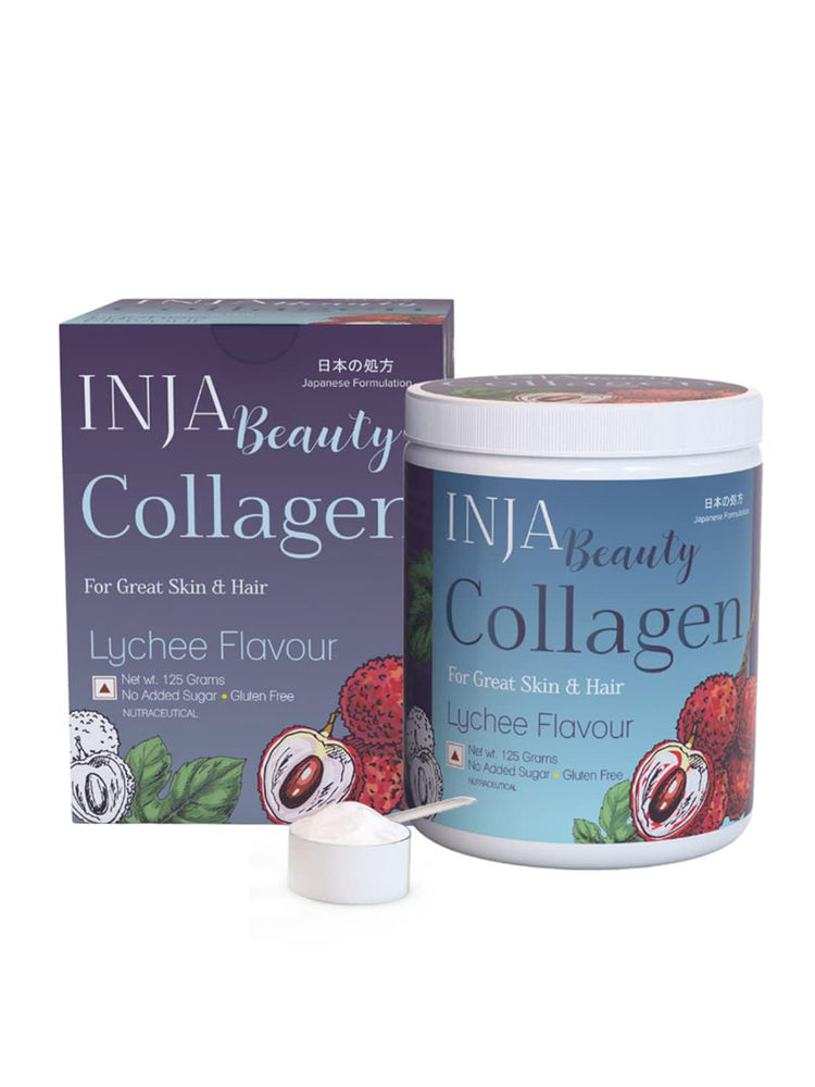 INJA Beauty Collagen for Skin- Hair & Nails- with Vit C- Glutathione- Biotin - Lychee Flavour-picture-14