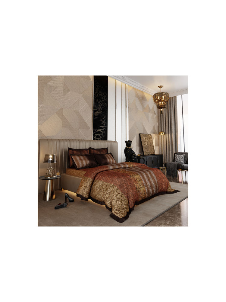 Stoa Paris Multi-Color Enriched 300TC Aesthetic AC Cotton Comforter (King)-image-42