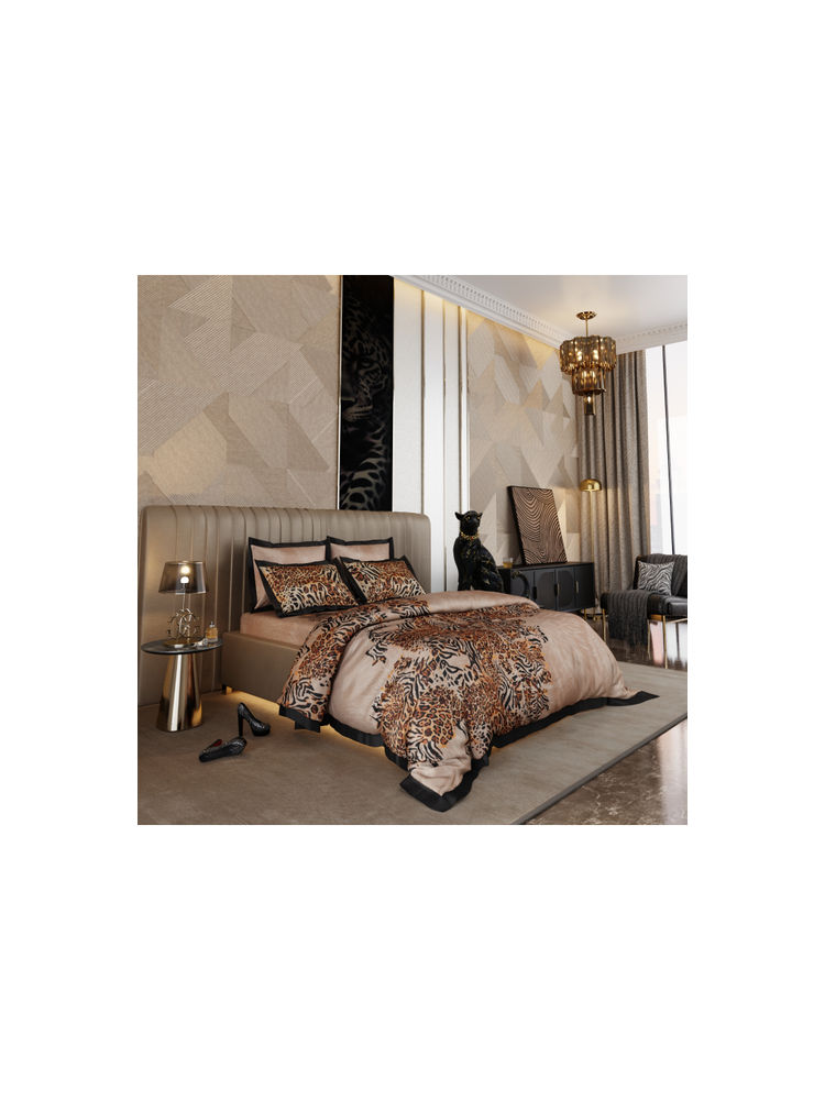Stoa Paris Brown Enriched 300TC Aesthetic AC Cotton Comforter (King)-image-2