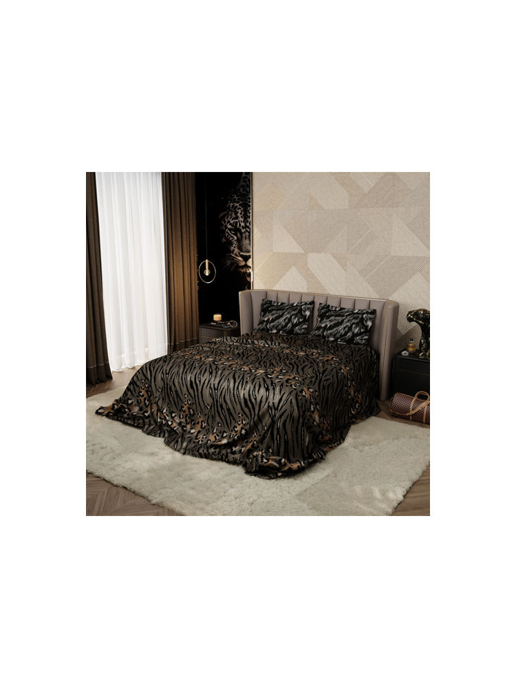 Stoa Paris Multi-Color 300TC Enriched Cotton Bedsheet with 2 Pillow Covers-image-29