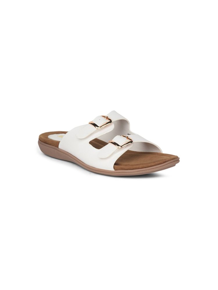 Bata Women White Sandals-image-41