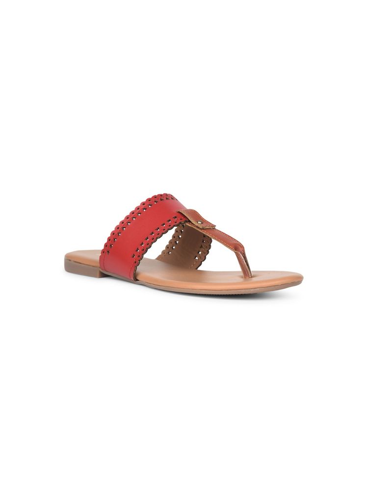 Bata Women Casual Red Flats-picture-28
