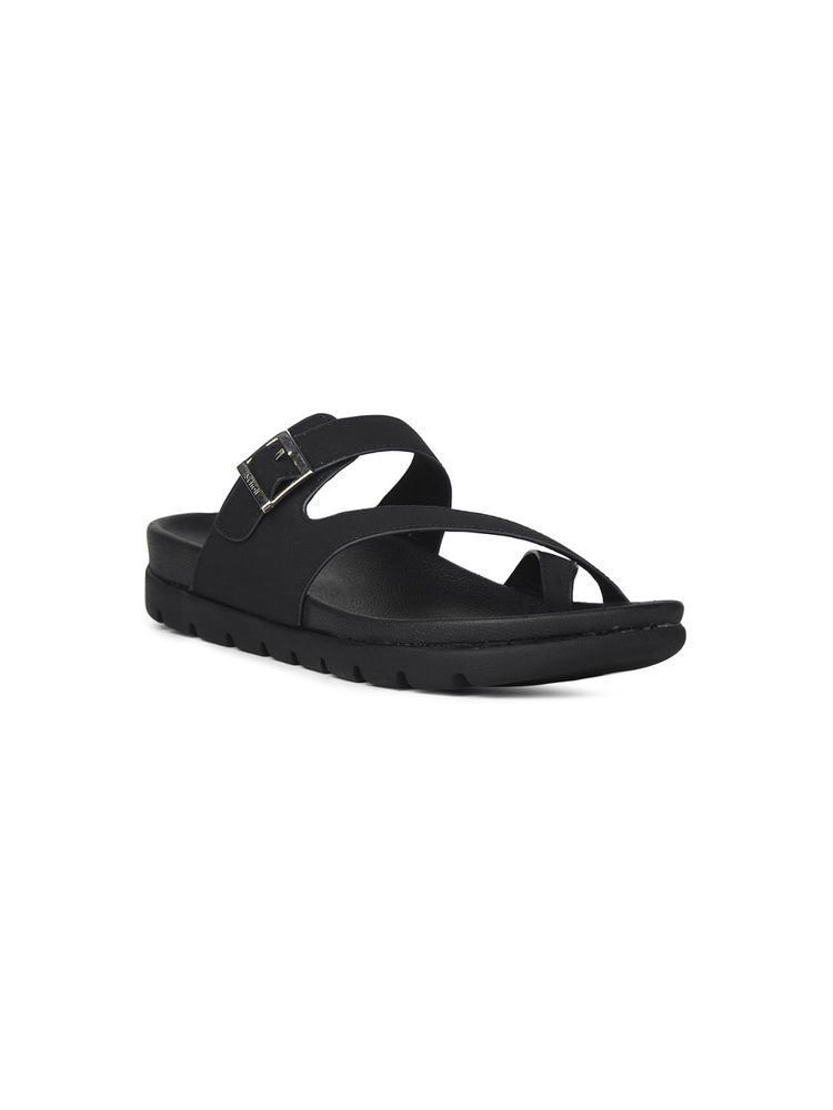 Scholl Women Toe-Ring Black Sandals-image-41