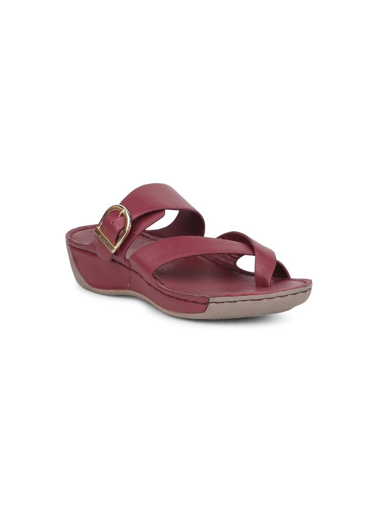 scholl fashion Scholl Women Red Wedge Sandals-picture-22