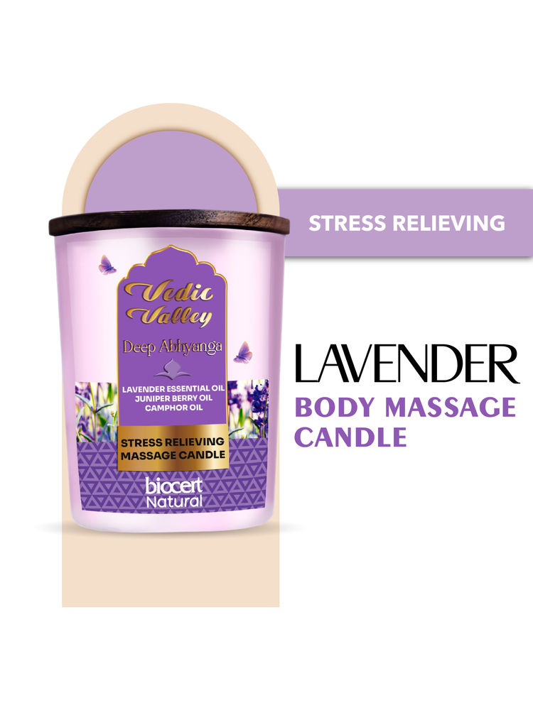 Vedic Valley Lavender Stress Relieving Body Massage Candle-image-34