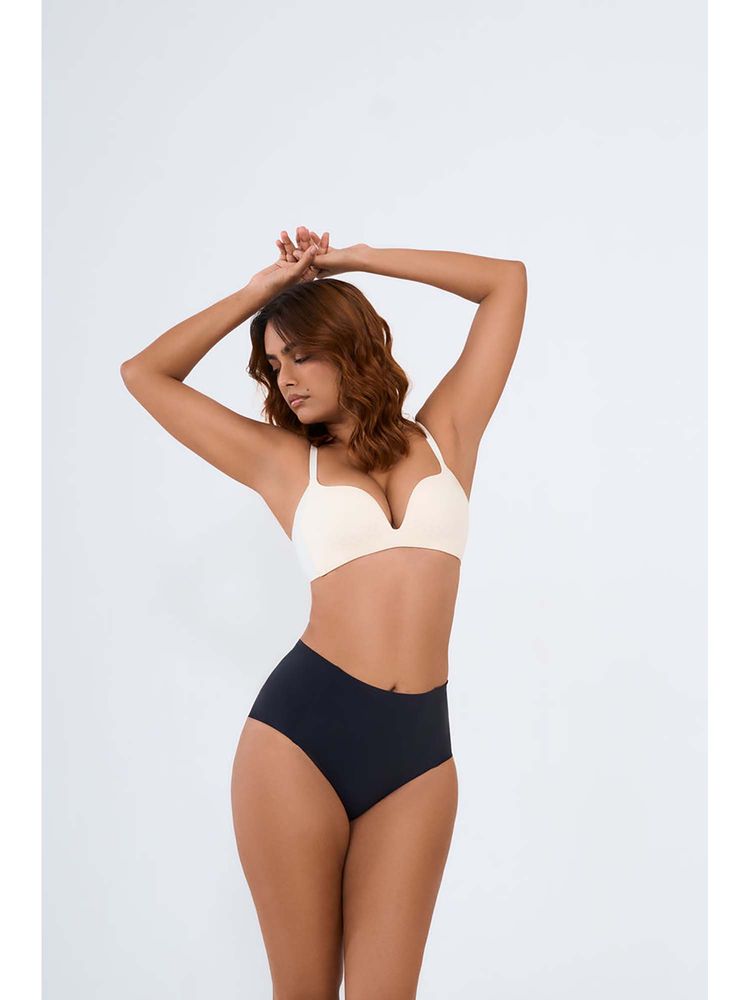 INVOGUE No-Wire Push Up Bra - White-picture-19