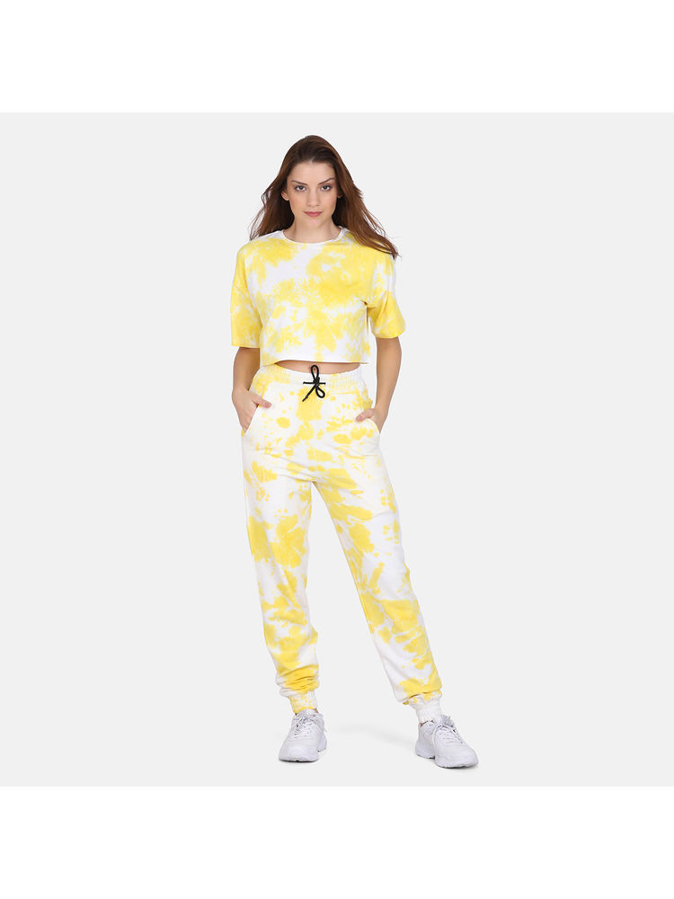 Aesthetic Bodies Tie Dye Co Ords Set Jogger - Yellow-picture-10