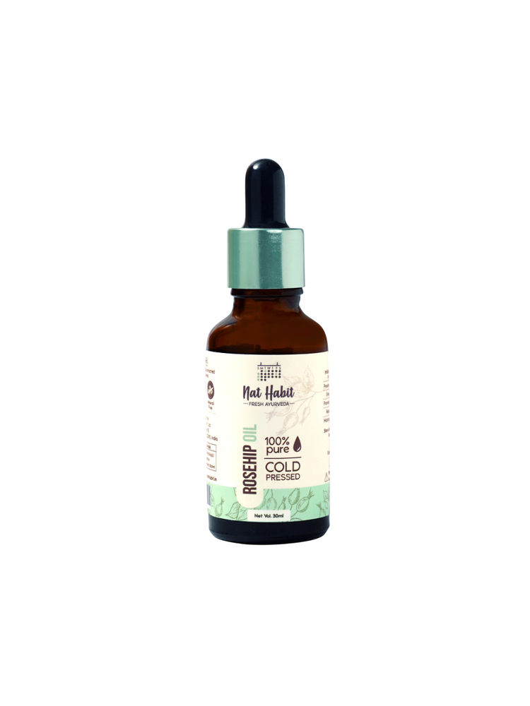 Nat Habit 100% Pure Rosehip Seed Oil For Face Aging Skin, Minimises Wrinkles And Fades Acne Scars-picture-23