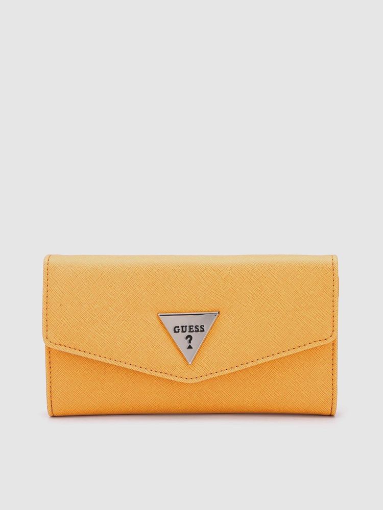 guess fashion Guess Women Solid Yellow Lathan Wallet-picture-30