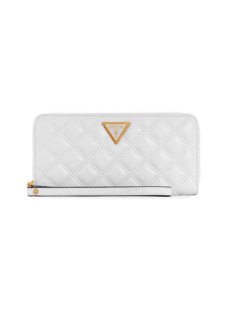 guess fashion Guess Women Quilted White Giully Zip Around Wallet-picture-36