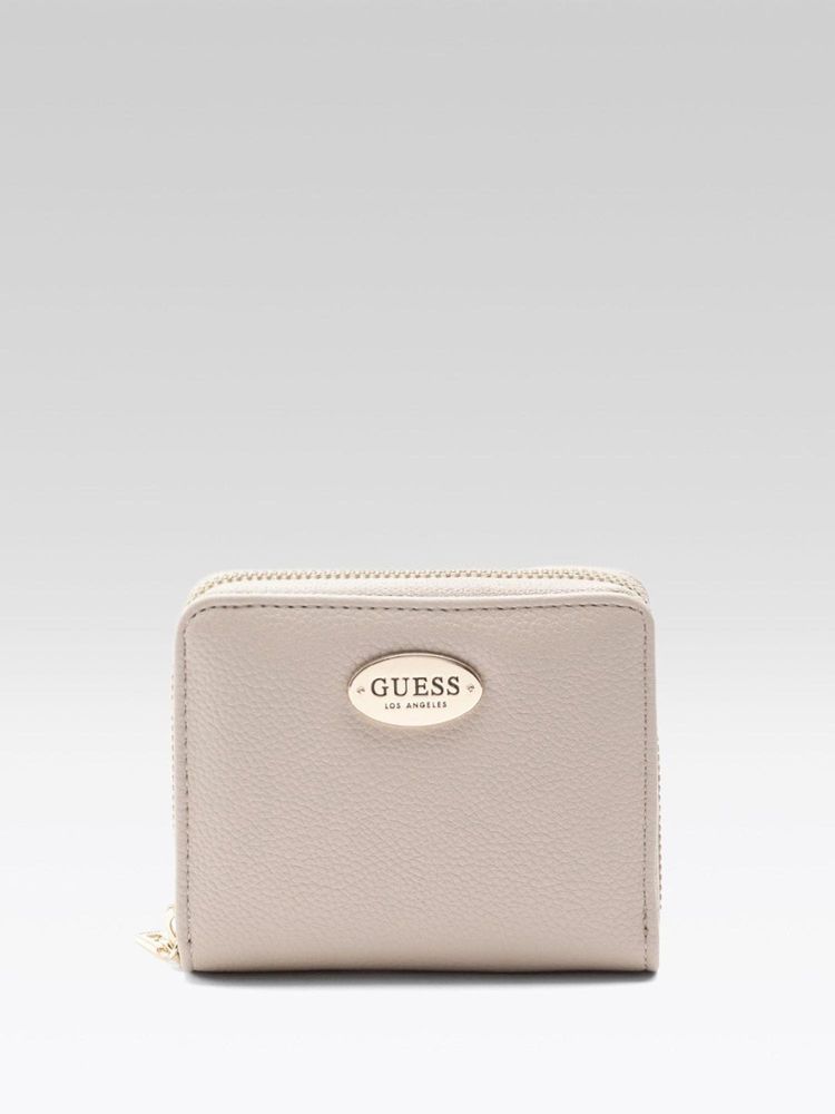 guess fashion Guess Women Solid Cement Eastover Zip Around Wallet-picture-12