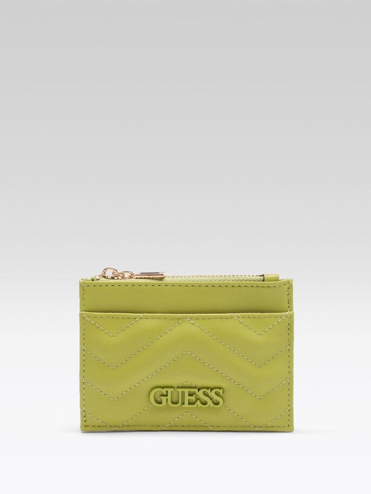 guess fashion Guess Women Quilted Green Lockhart Card Case-picture-16
