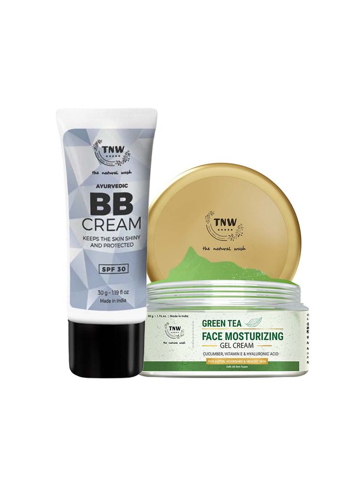 TNW The Natural Wash BB Cream and Face Moisturizing Gel Cream Combo