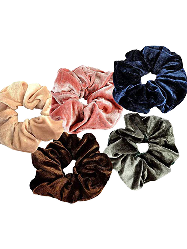 Bronson Professional Velvet Hair Scrunchies Ponytail Holder Hair Accessories-picture-14