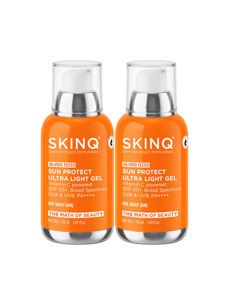 SKINQ Sun Protect Ultra-Light Gel SPF 50+ PA++++ with Vitamin C & E - Pack of 2-image-30