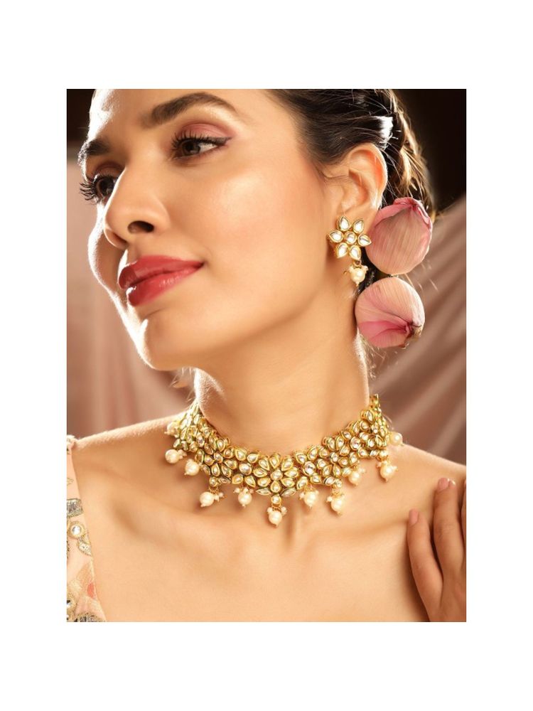 Priyaasi Gold Plated Kundan Jewellery Set-picture-13