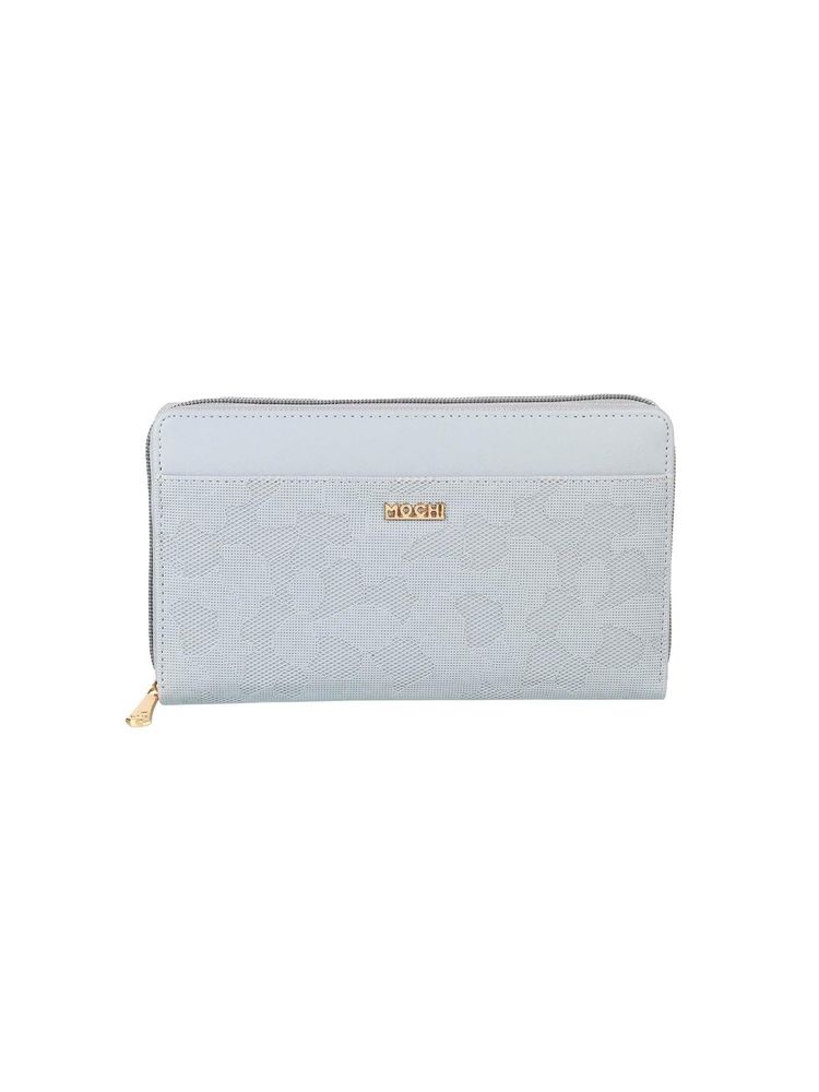 Mochi Women Textured Light Blue Clutches-picture-11