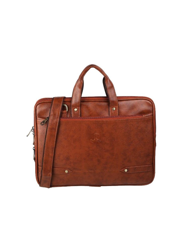 Mochi Textured Tan Laptop Bag-image-37