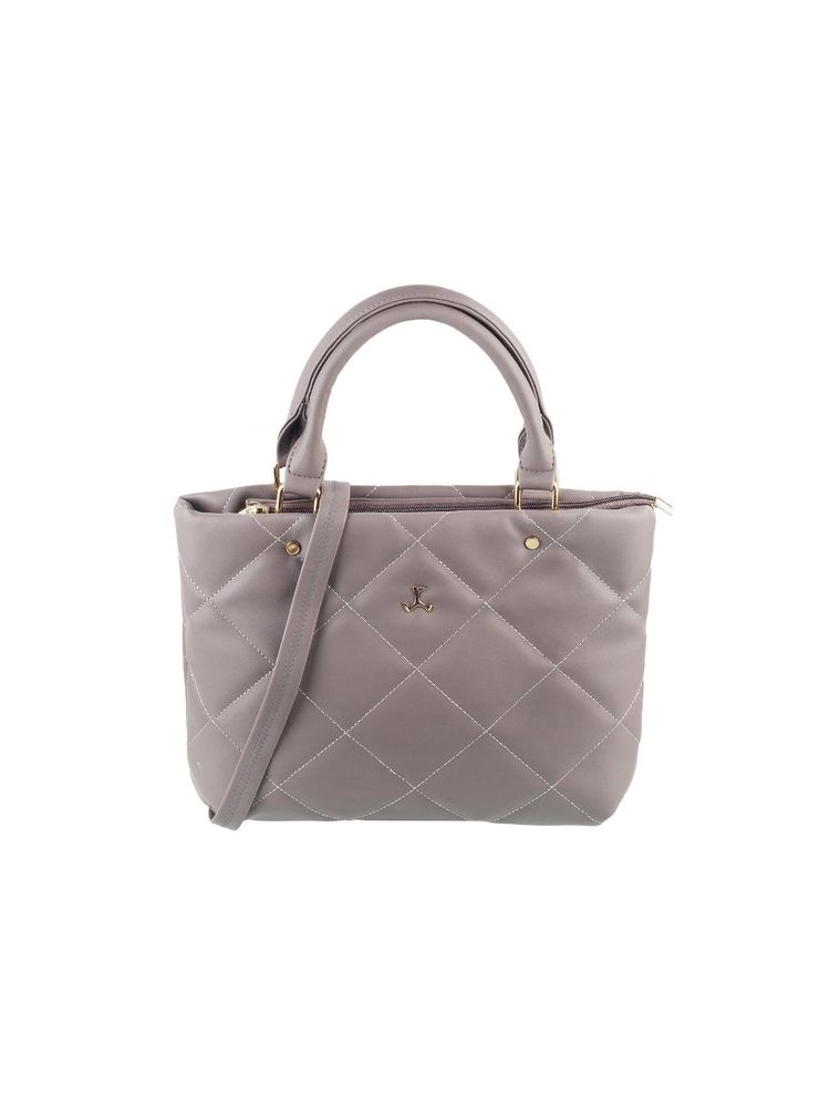 Mochi Women Patterned Grey Satchel Bags-image-7