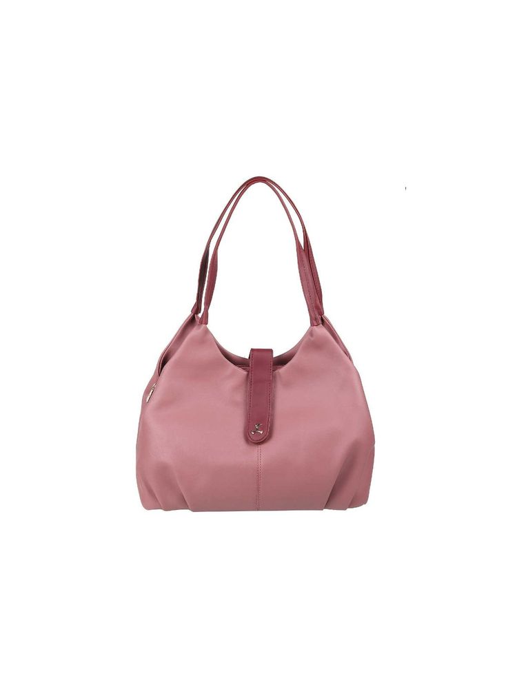Mochi Pink Solid Handbag for Women-picture-11