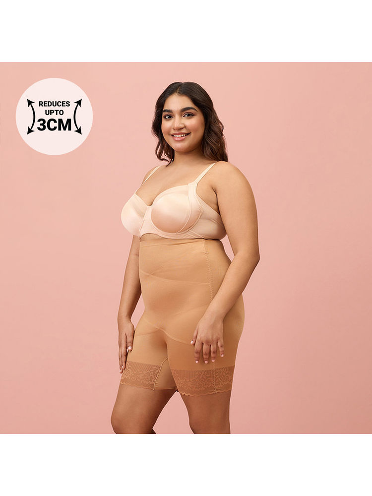 Nykd by Nykaa Bonded Lace Tummy Tucker NYSH33 Brown-picture-0
