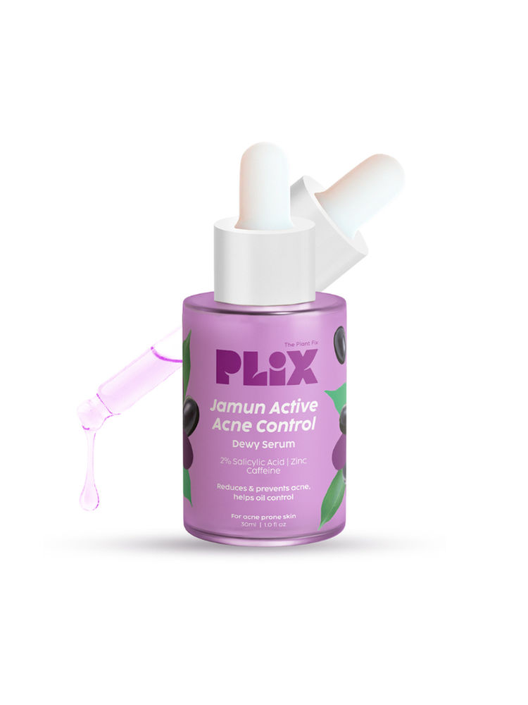 PLIX 2% Salicylic Acid Jamun Active Acne Control Dewy Serum for Active Acne & Dark Spot Reduction-picture-22
