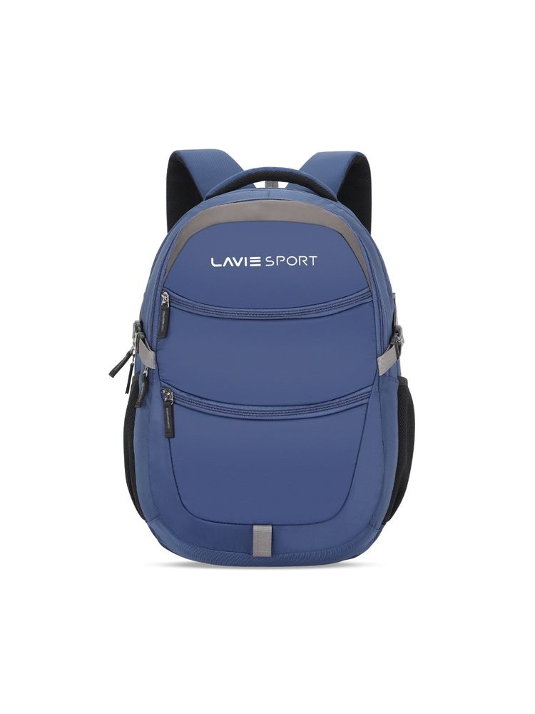 Lavie Sport Triumph 29L Laptop Backpack with Rain cover For Men & Women | Boys & Girls (Navy) (M)