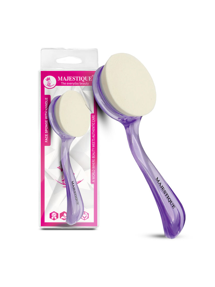 Majestique Makeup Puff With Handle, Latex Dry Wet Dual-Purpose Face Sponge - Color May Vary-picture-19