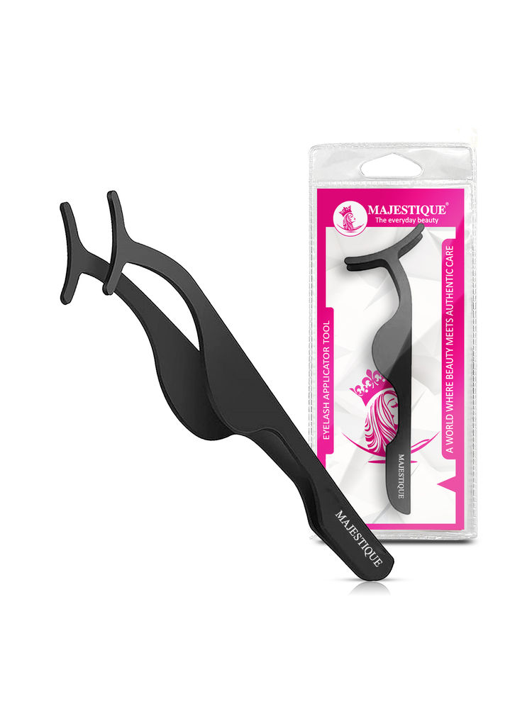 Majestique Stainless Steel False Eyelash Curlers Extension Applicator Remover - Colour May Vary