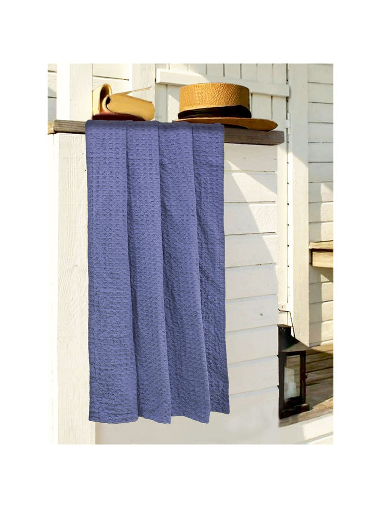 BIANCA Bue Soft Waffle 100% Organic Cotton Towel-image-1