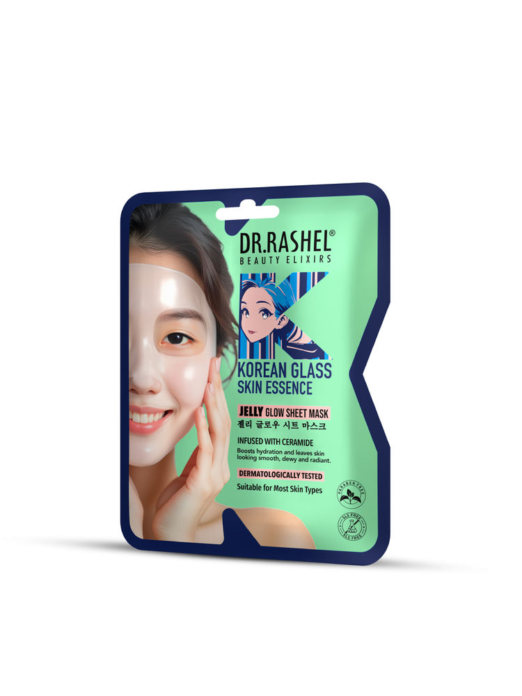 DR. RASHEL Korean Jelly Glow Sheet Mask With Ceramide, Dewy & Nourished Skin-image-18