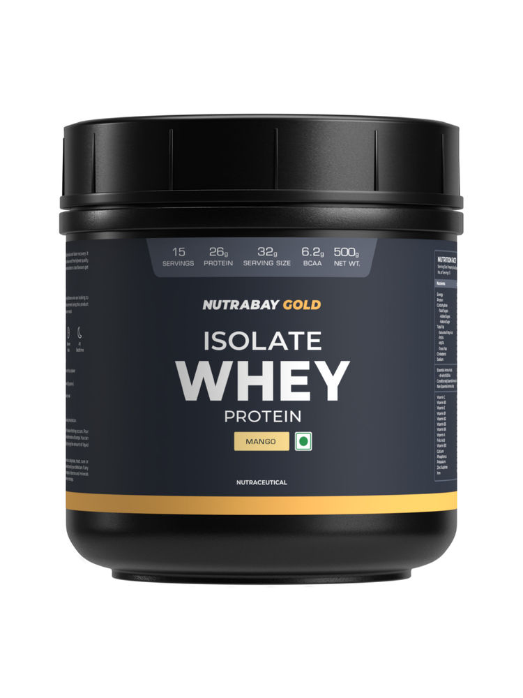 Nutrabay Gold Isolate Whey Protein Powder - Mango-image-33