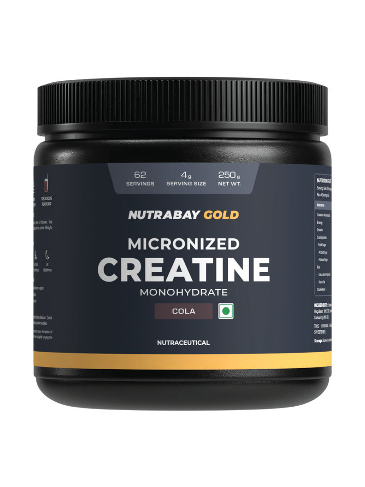 Nutrabay Gold Micronised Creatine Monohydrate Powder - Cola
