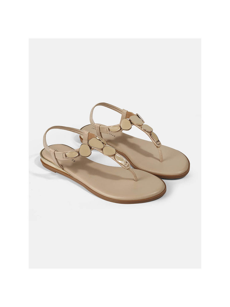 Lemon & Pepper Beige Casual Sandals-picture-35