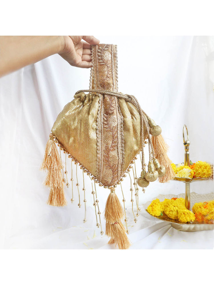 Soho Boho Studio Gold Bling Triangle Polti Bag-picture-33