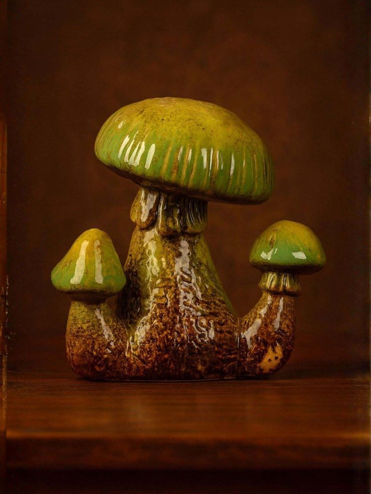 Smokey Cocktail Three-In-One Mushroom Sculpture-Option B - Green-image-19